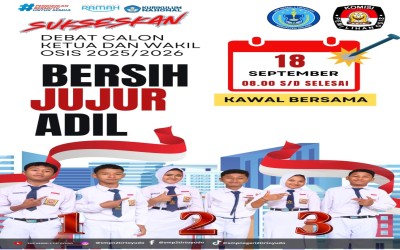 DEBAT CALON KETUA DAN WAKIL OSIS 2025/2026